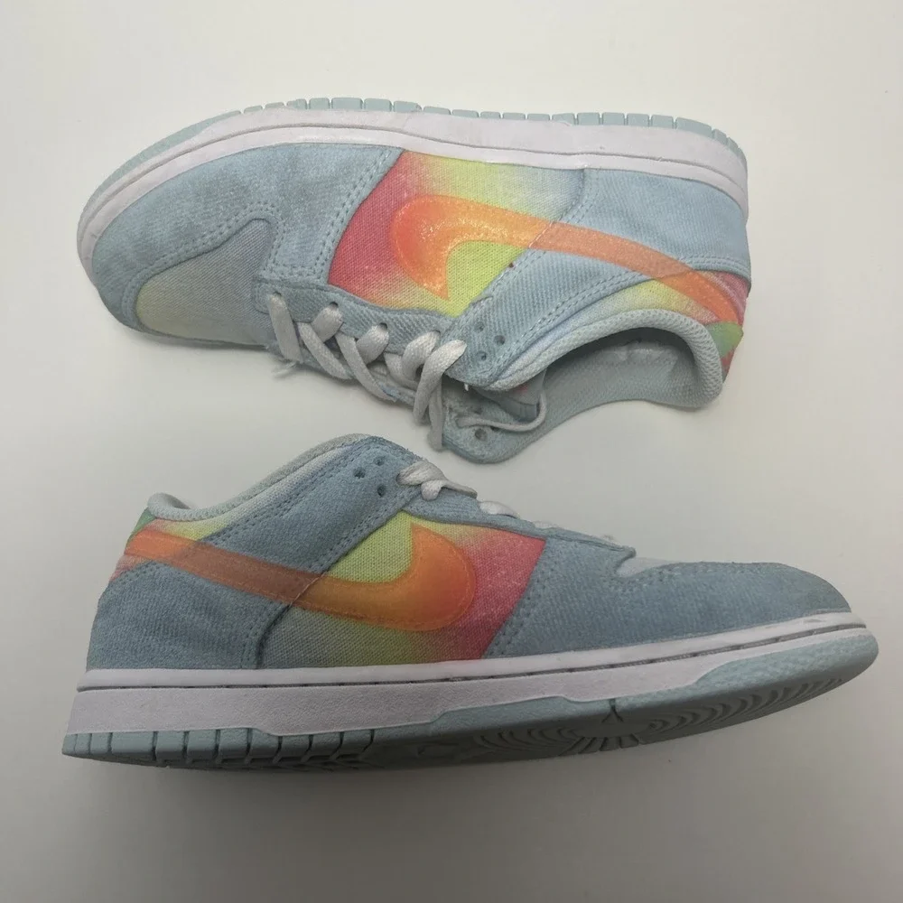 Nike‎ Dunk Low 'Heat Map' (PS) Sz 2.5Y, Women's Sz 4 Glacier Blue HF4789-474